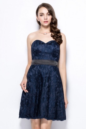 Robe bleu marine bustier