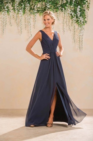 Robe bleu marine classe