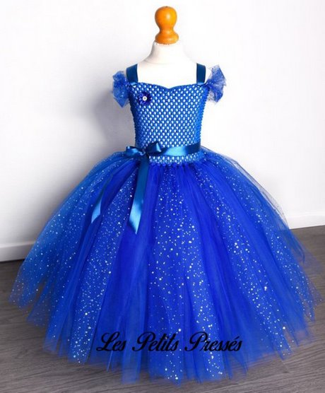 Robe bleu paillette