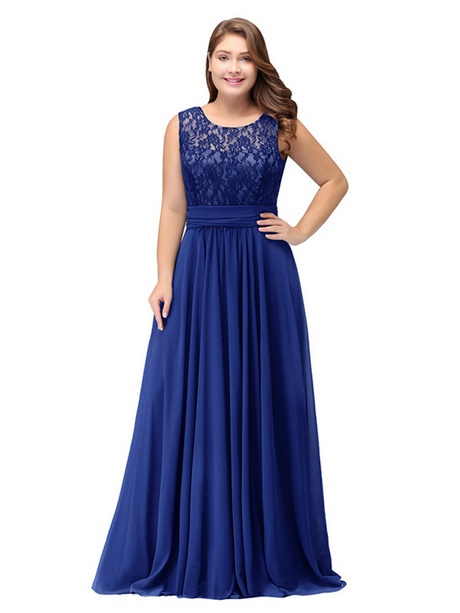 Robe bleu roi grande taille