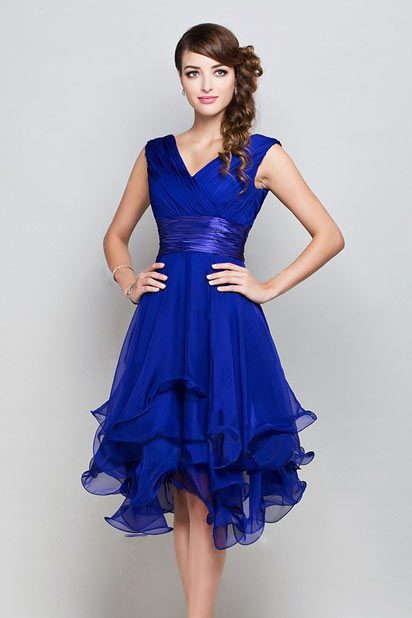 Robe bleu roi grande taille