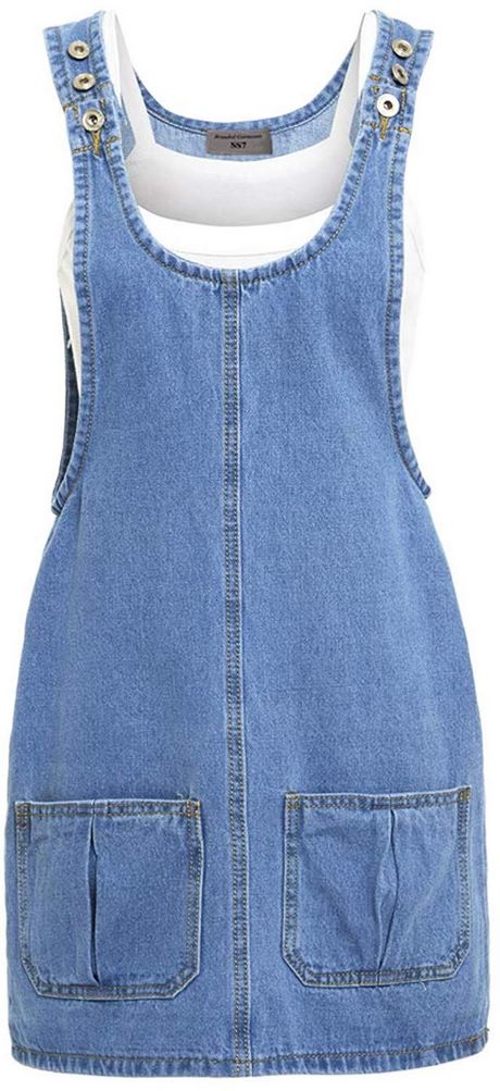 Robe chasuble en jean