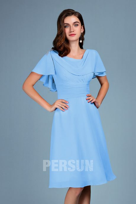 Robe de cocktail bleu roi pas cher