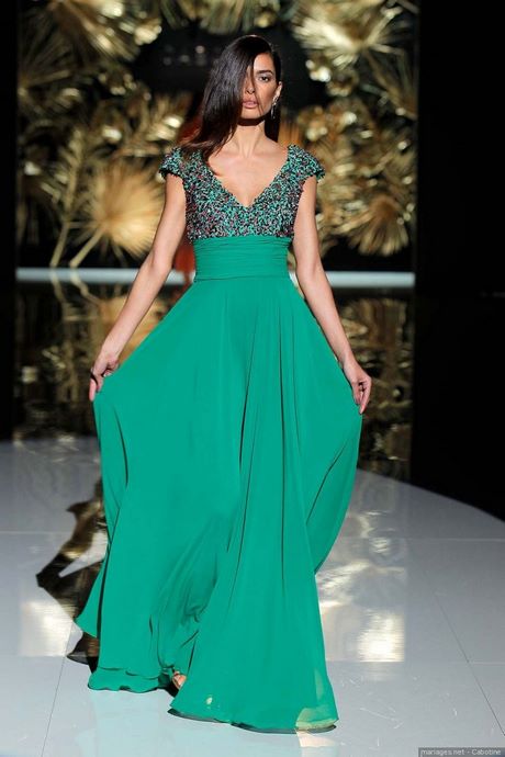 Robe de cocktail verte pour mariage