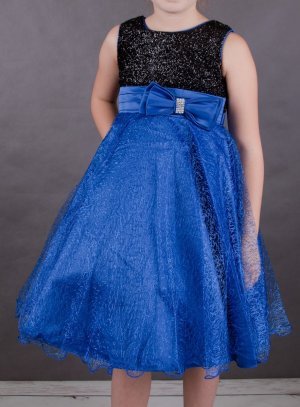 Robe de noel bleu