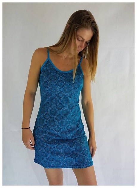 Robe droite bleu electrique