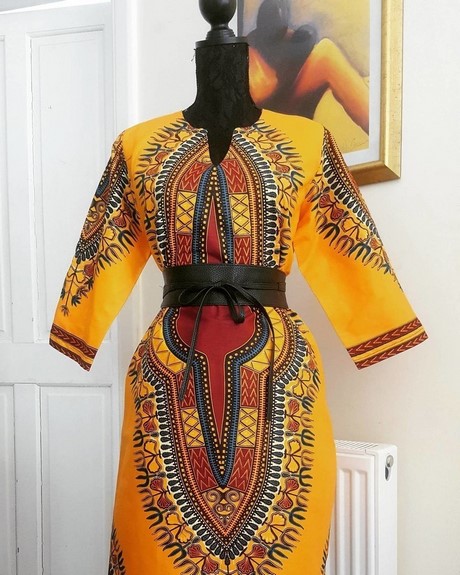 Robe droite orange