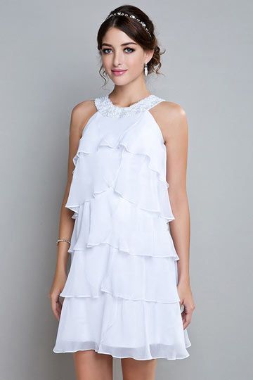 Robe habillee blanche