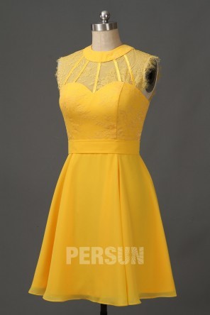 Robe habillée jaune