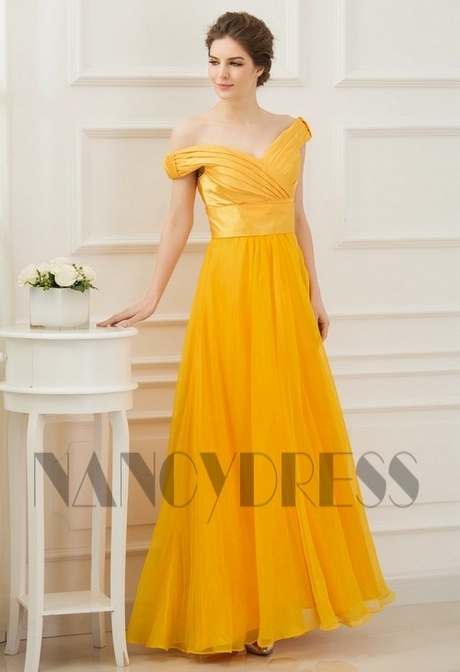 Robe habillée jaune