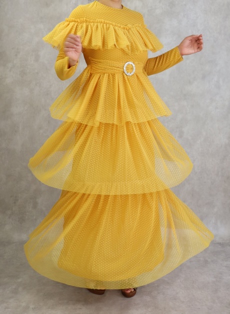 Robe habillée jaune