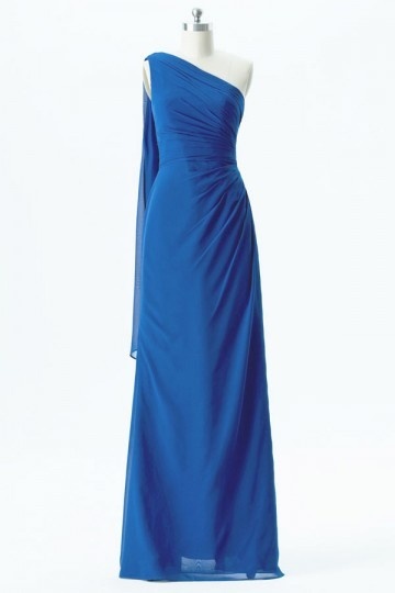 Robe longue bleu royal