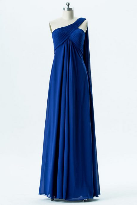 Robe longue de soirée bleu