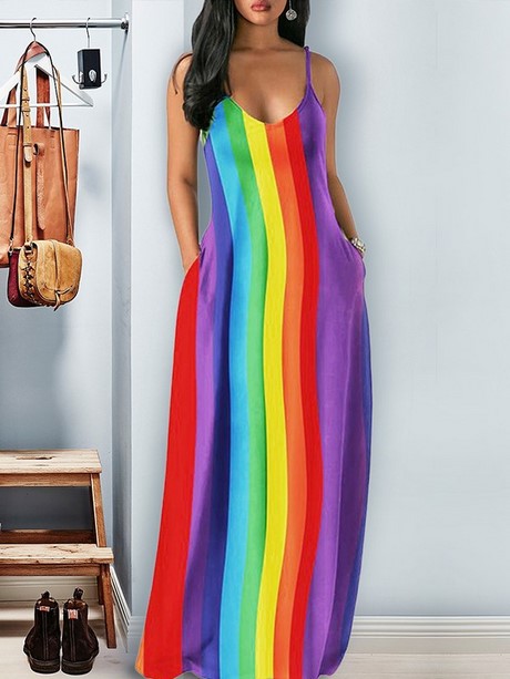 Robe multicolore