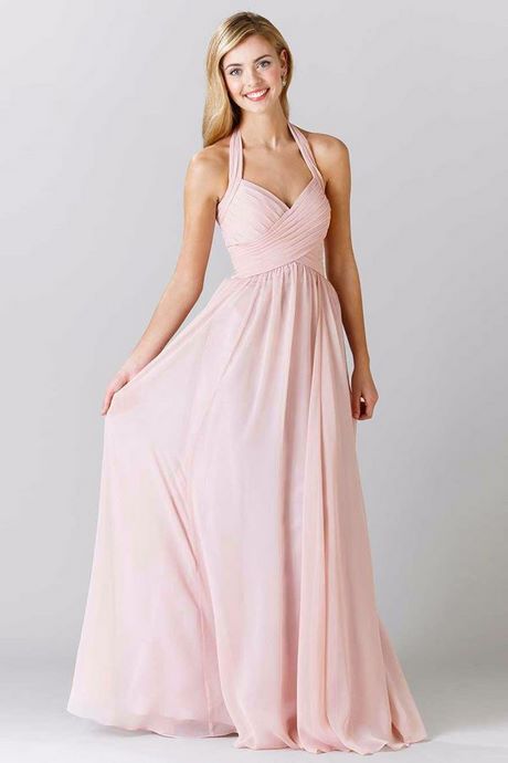 Robe noir et rose pale