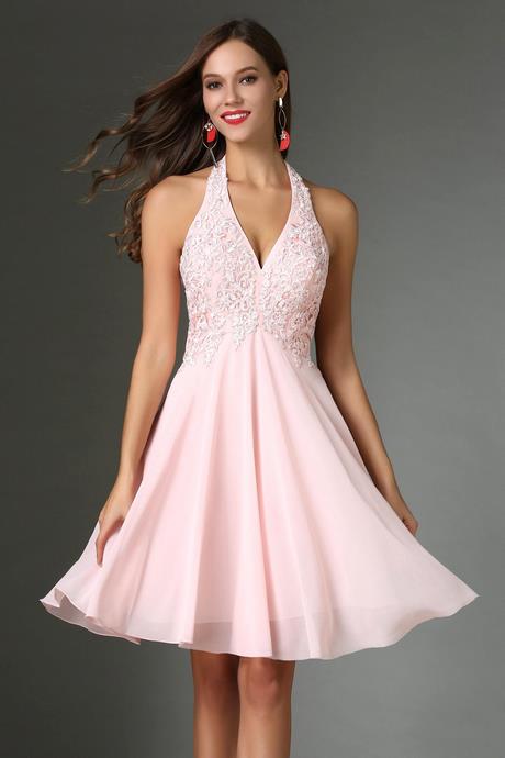 Robe rose habillee