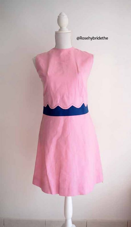 Robe rose vintage