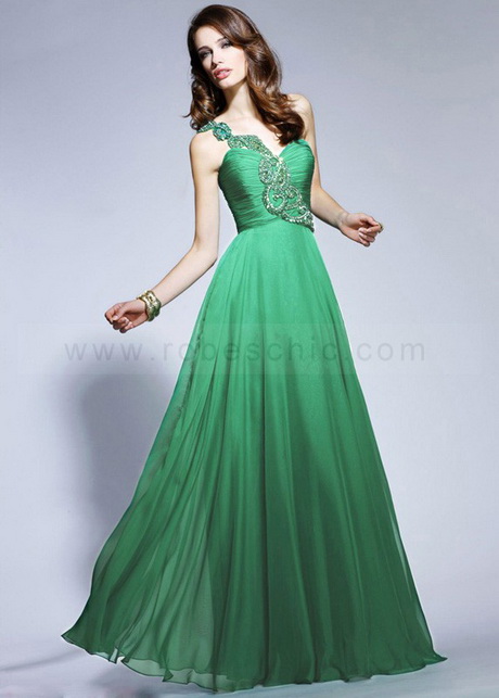 Robe cocktail vert emeraude