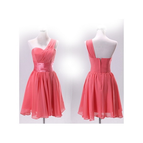 Robe courte corail