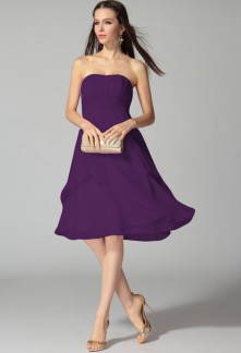 Robe courte violette