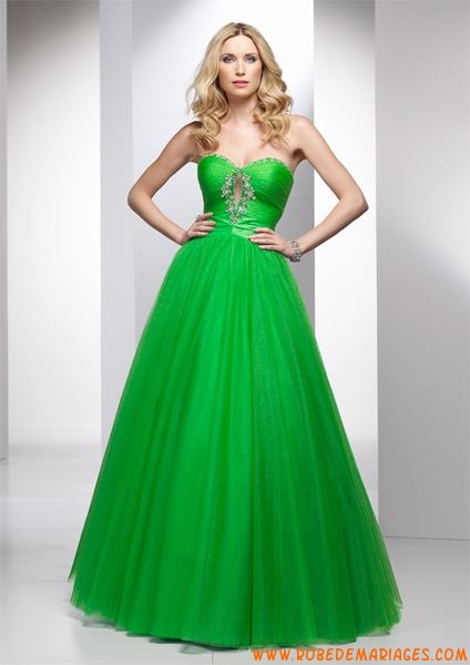 Robe de bal verte