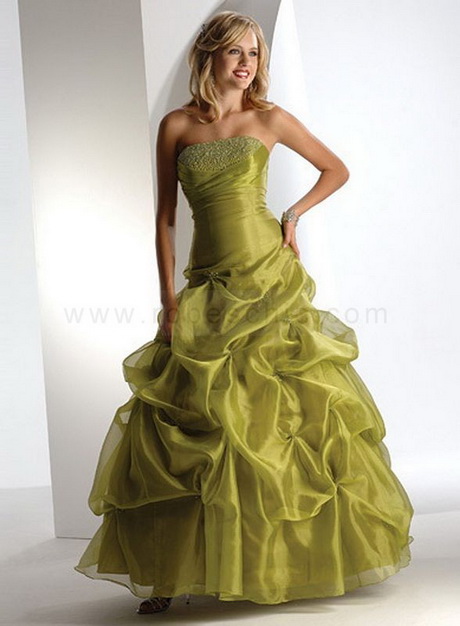 Robe de bal verte