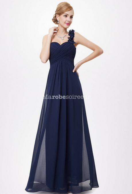 Robe de soirée bleu marine