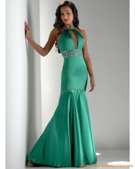 Robe de soirée vert