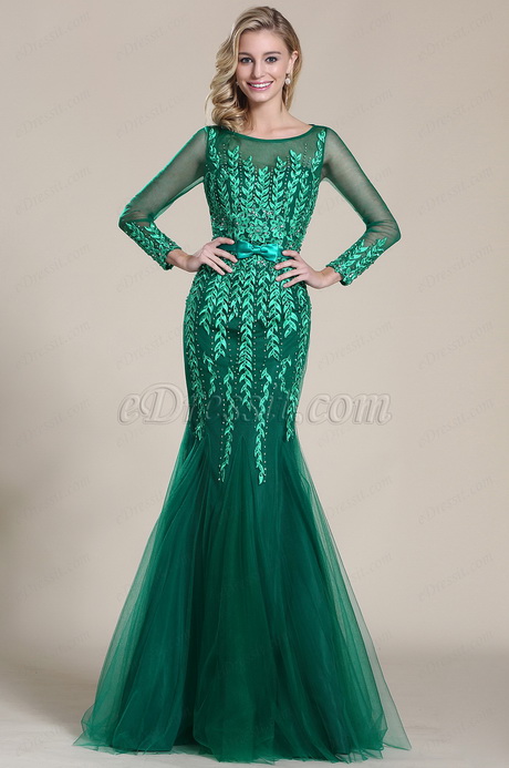 Robe de soirée vert