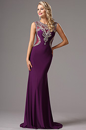 Robe de soirée violet