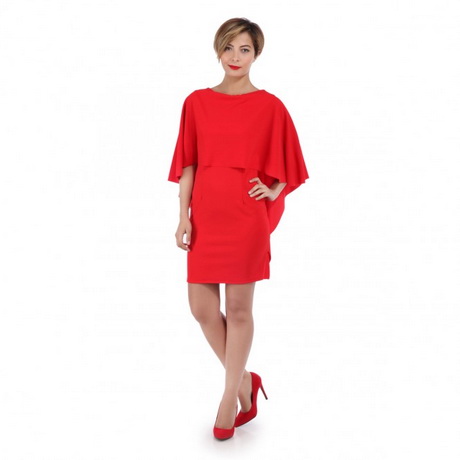 Robe droite rouge