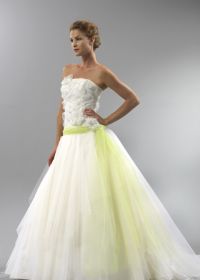 Robe mariee verte