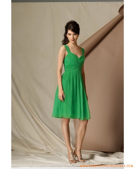 Robe mousseline verte