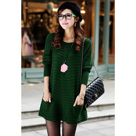 Robe pull verte