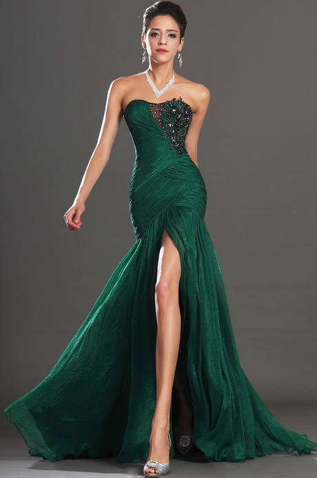 Robe soirée vert