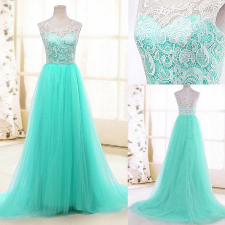 Robe soiree vert d eau