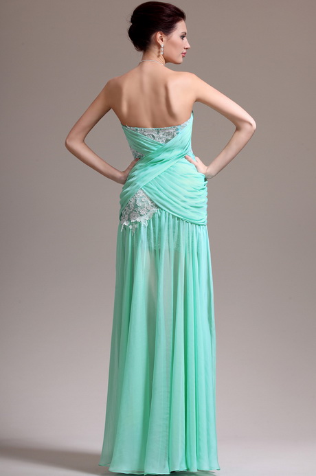 Robe soiree vert d eau