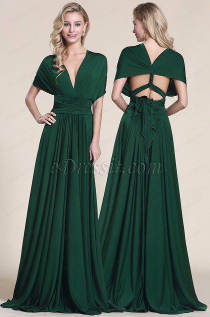 Robe vert fonce