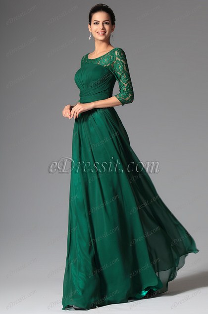 Robe vert fonce