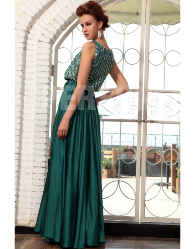 Robe vert fonce