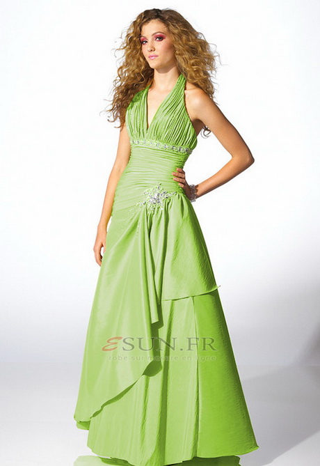 Robe vert pomme