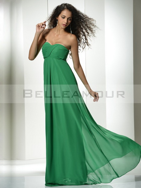 Robe verte longue