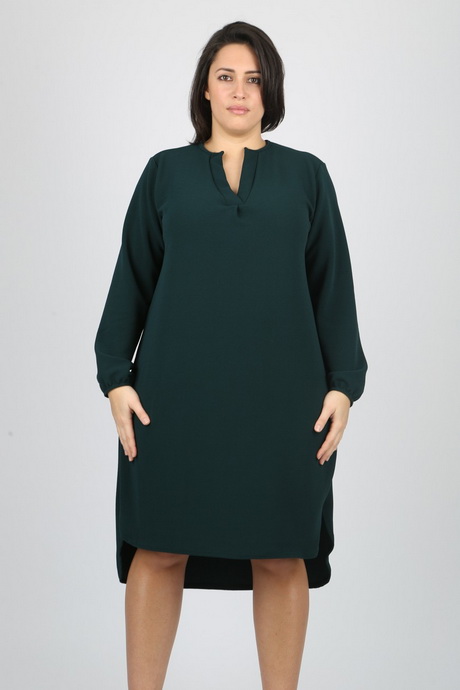 Robe verte manche longue