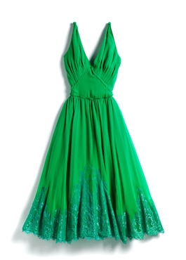 Une robe verte