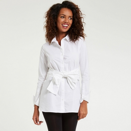 Chemise femme blanche longue