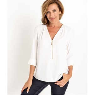 Chemise fluide femme blanche