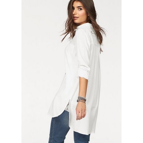 Chemise longue blanche femme