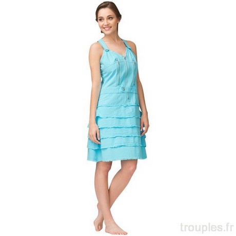 Robe courte turquoise