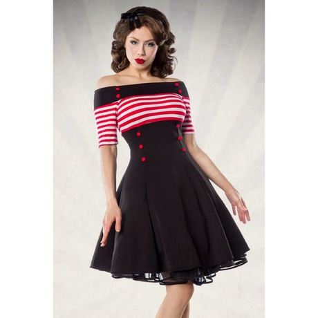 Robe pin up rouge et noir