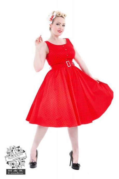 Robe pin up rouge et noir